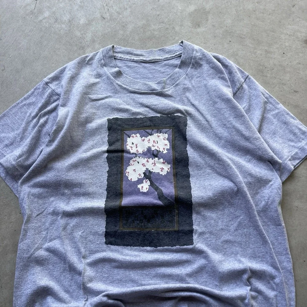 Rare Vintage‎ 1990 Nike Cherry Blossom Ten Mile Run T Shirt Size S/M